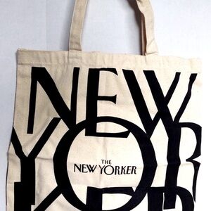 The New Yorker Canvas Tote Bag